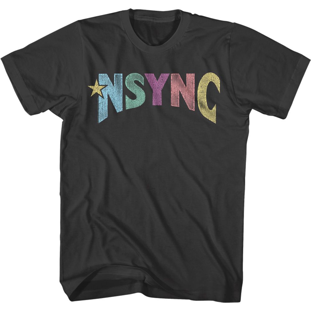 Nsync - Multi Color Logo - Short Sleeve - Adult - T-Shirt - clothing by TeeHivey.com