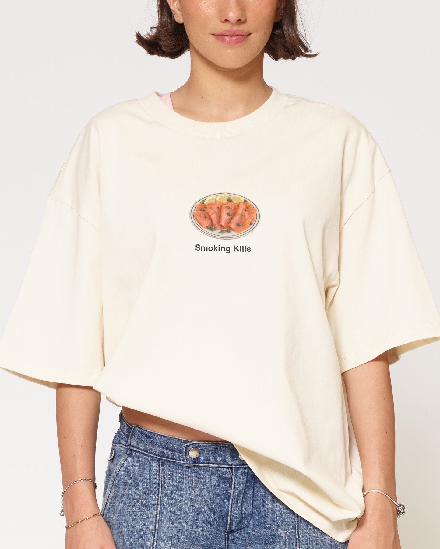 Smoking Kills Oversized Tee