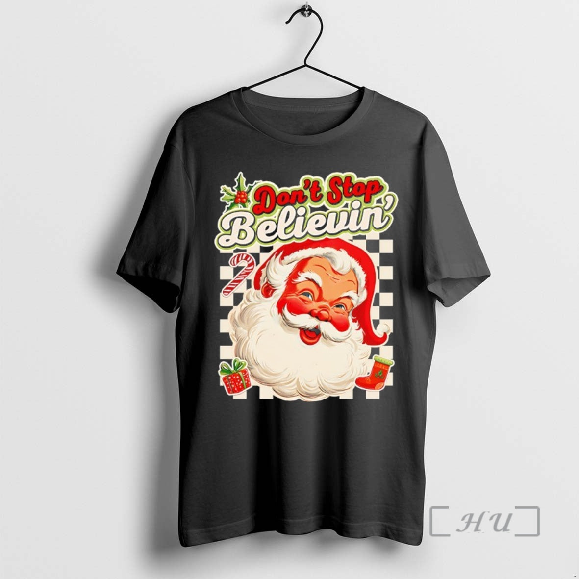 New Dont Stop Believin Santa - clothing by TeeHivey.com
