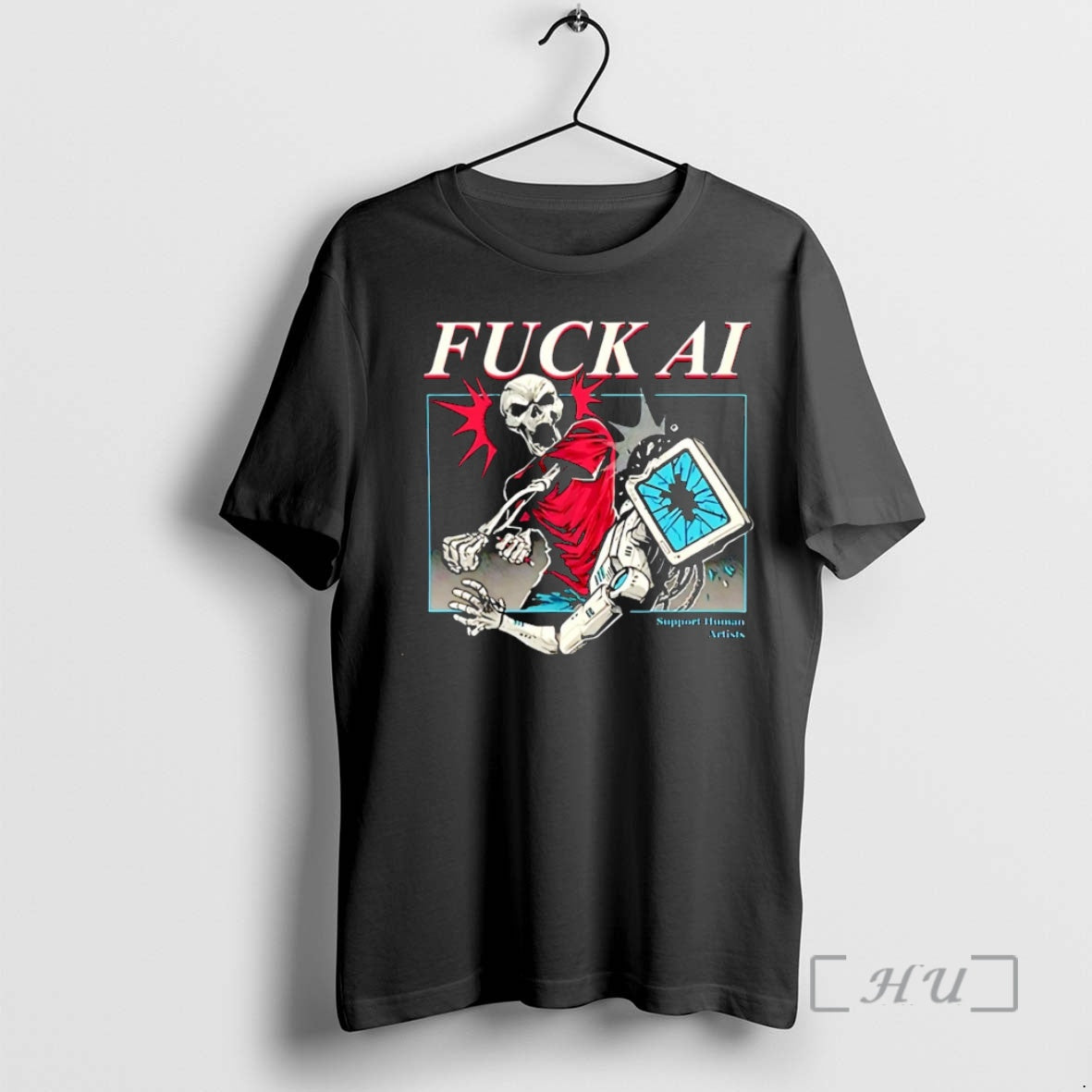 New Fuck Ai Support Human Artists Christmas - clothing by TeeHivey.com