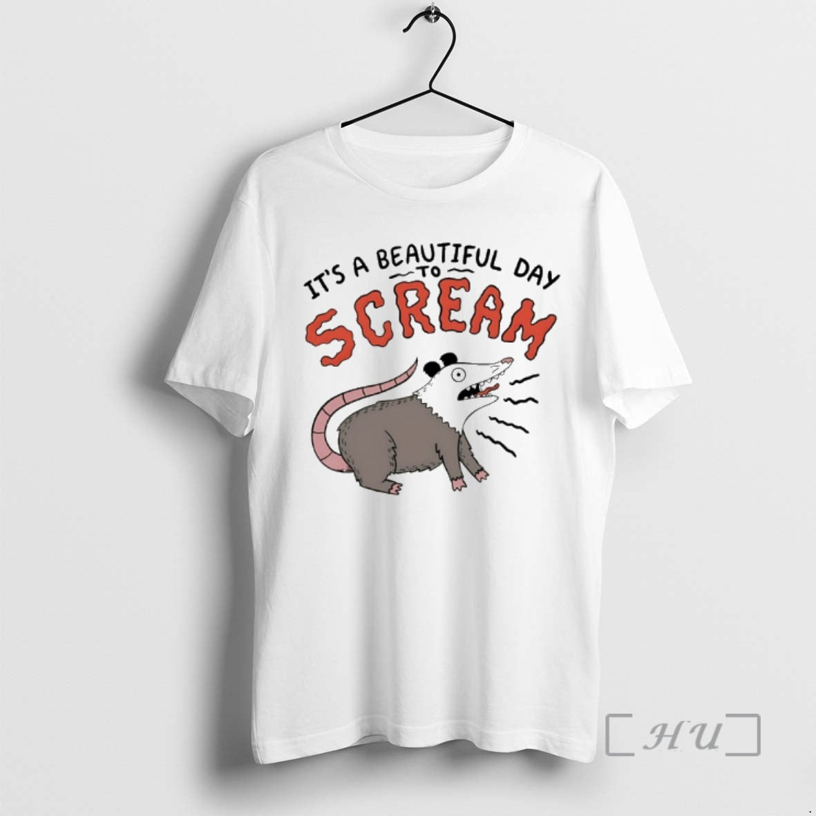New Opossum Its A Beautiful Day To Scream - clothing by TeeHivey.com