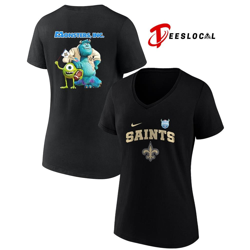 New Orleans Saints x Monsters inc cartoon shirt
