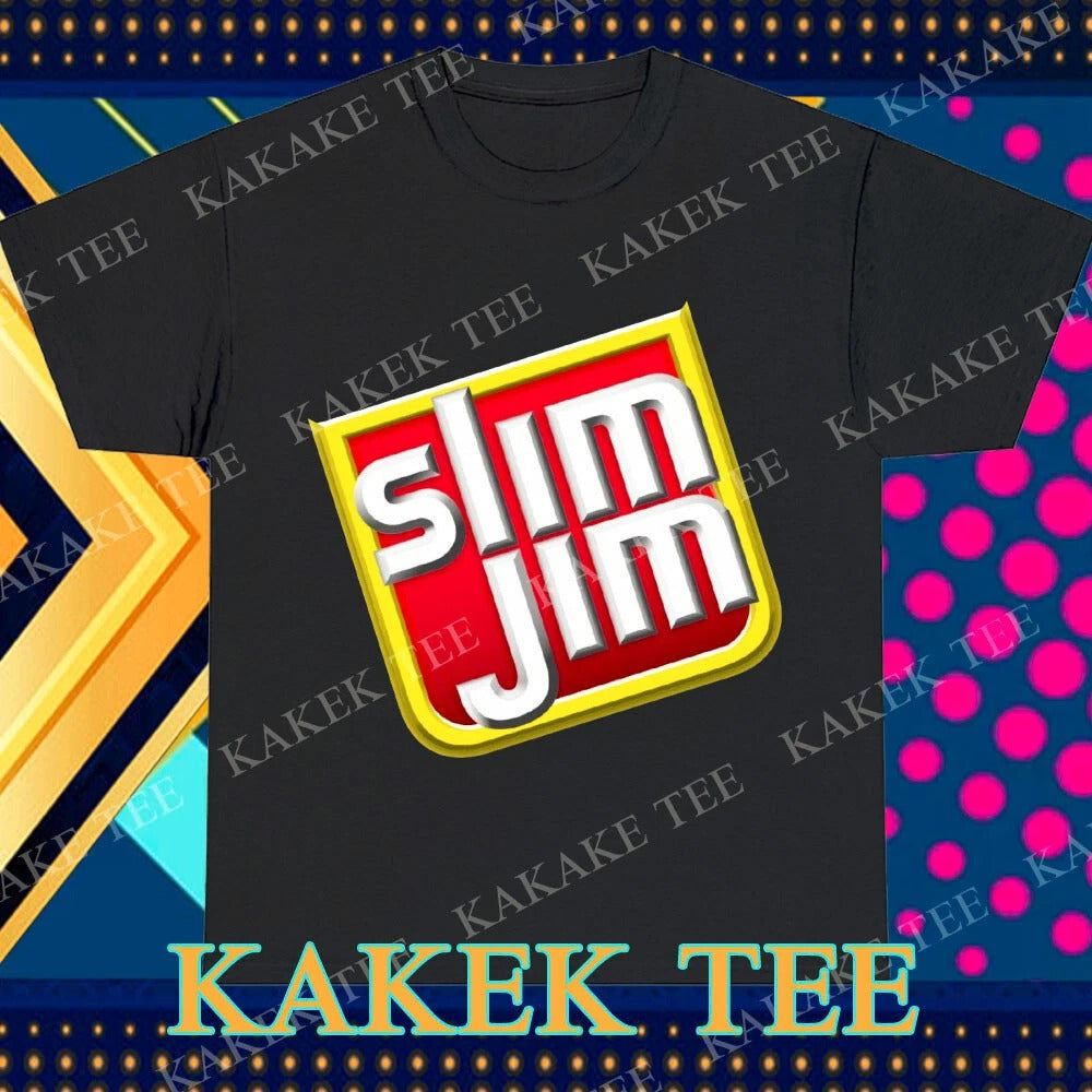 New Slim Jim Tee Cool Snack Stick Logo T-Shirt Funny USA Size S To 5XL