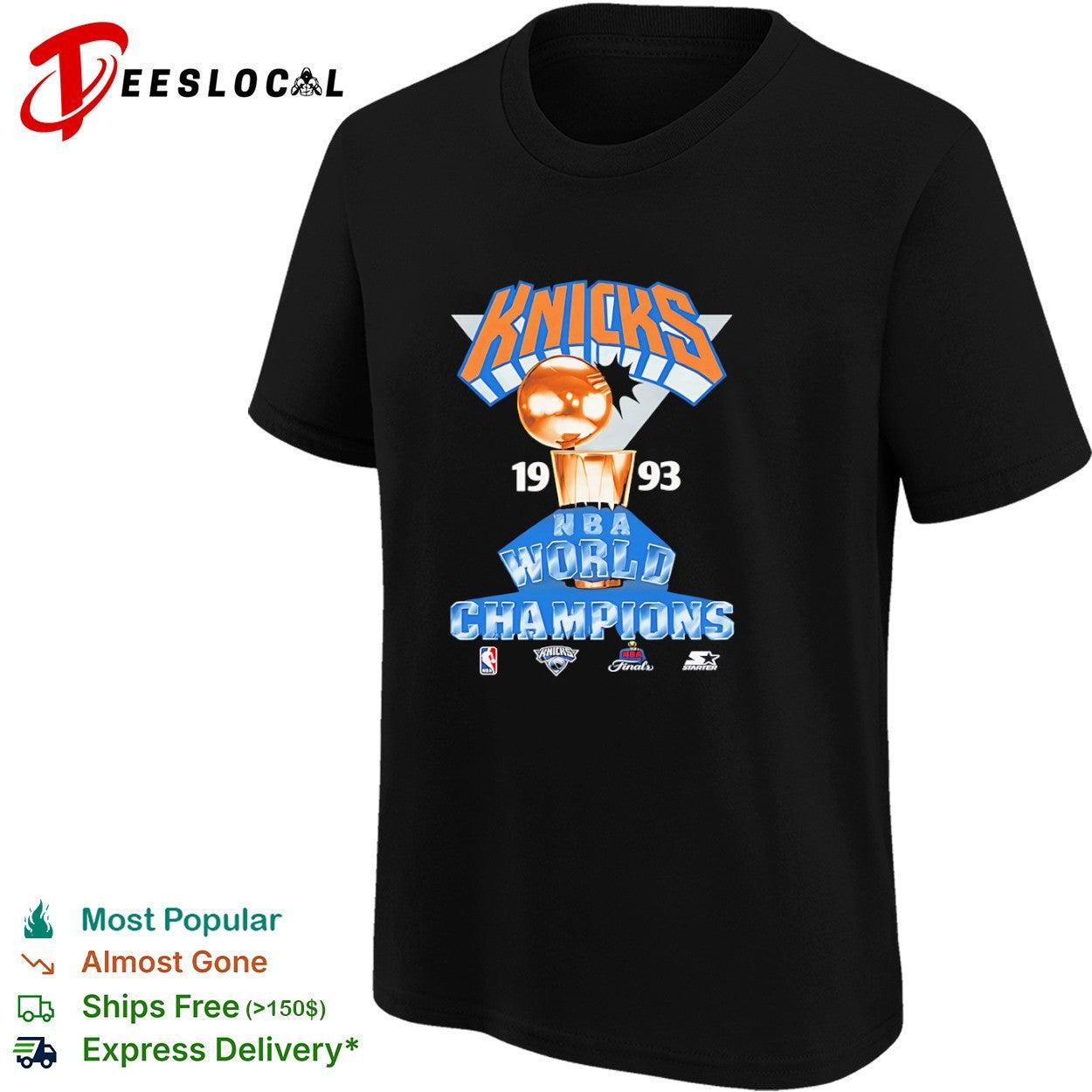 New York Knicks 1993 NBA World Champions Shirt