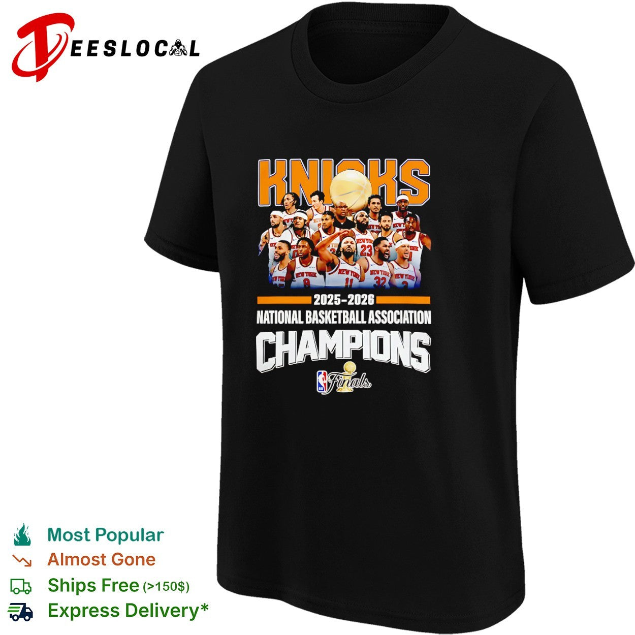New York Knicks 2025 2026 NBA Champions finals shirt