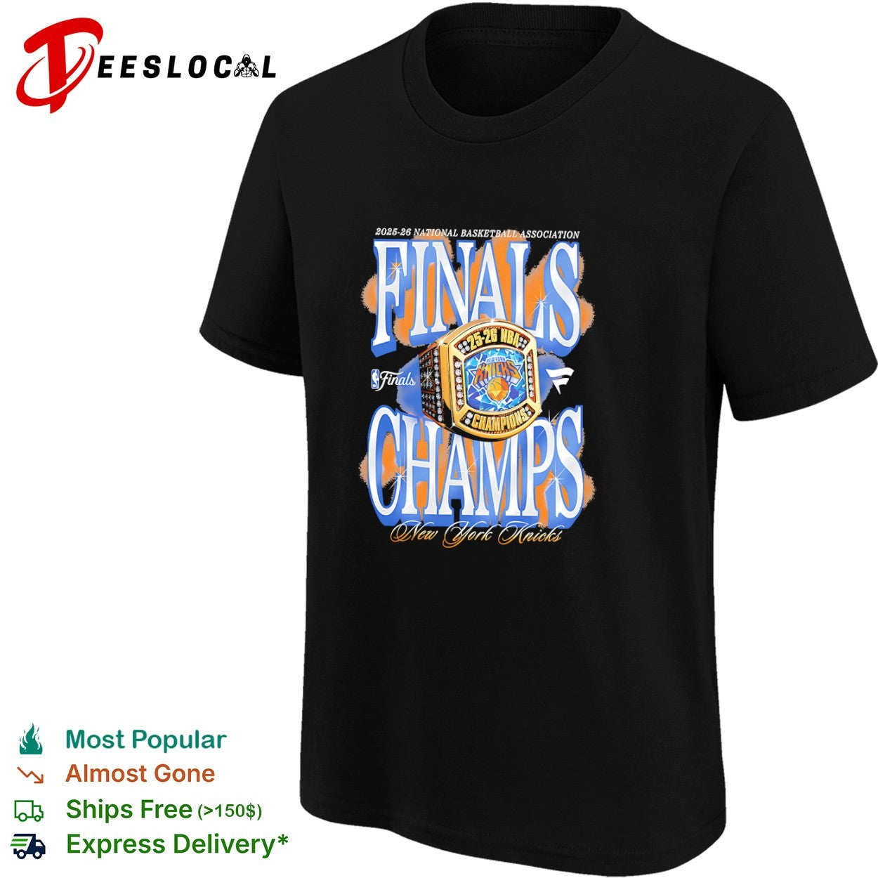 New York Knicks 2025 2026 National Basketball Association Finals Champs shirt