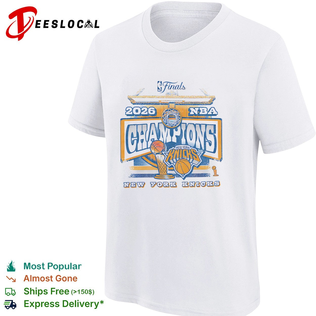 New York Knicks 2026 NBA Champions Finals basketball team shirt