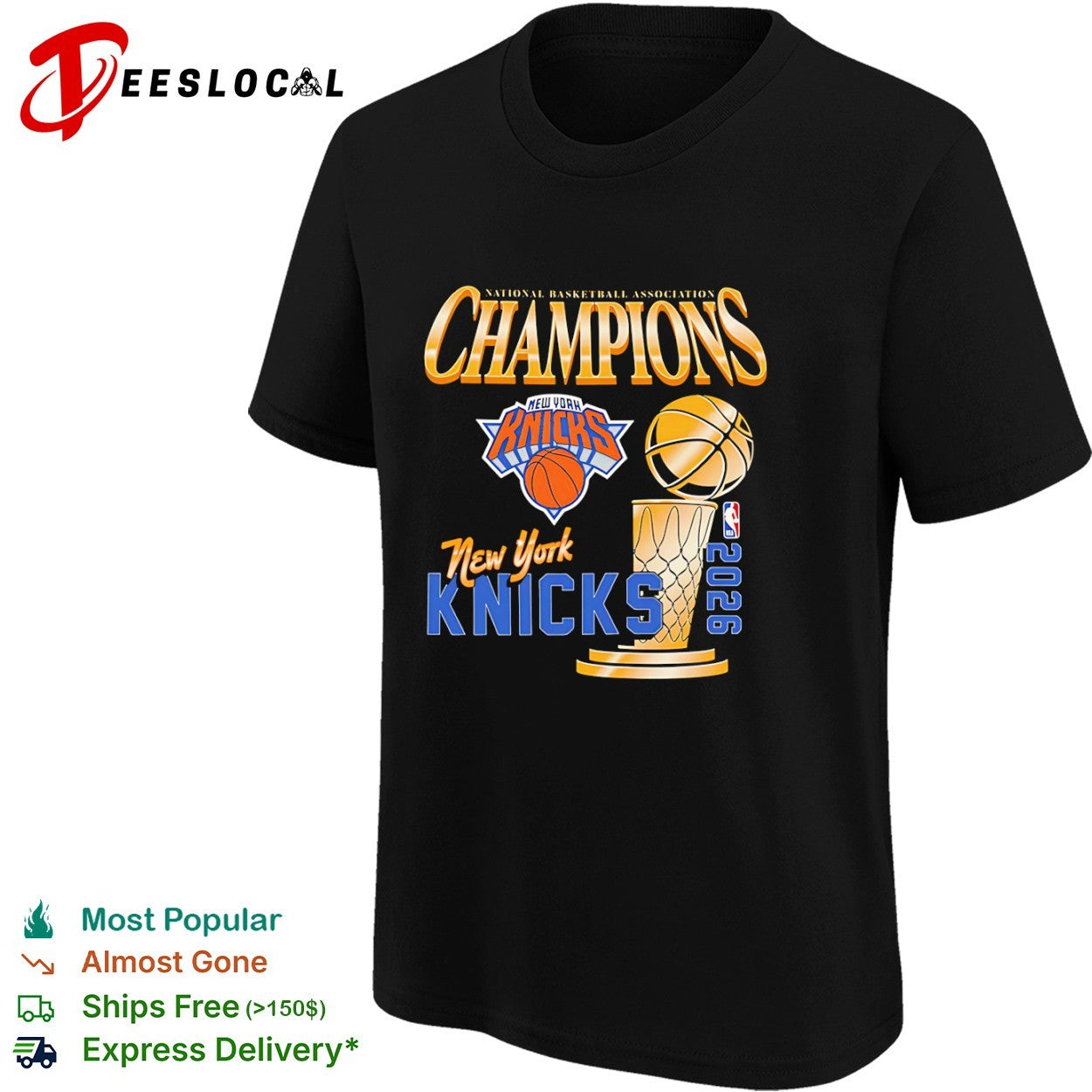 New York Knicks 2026 National Basketball Association Champions Basketball shirt