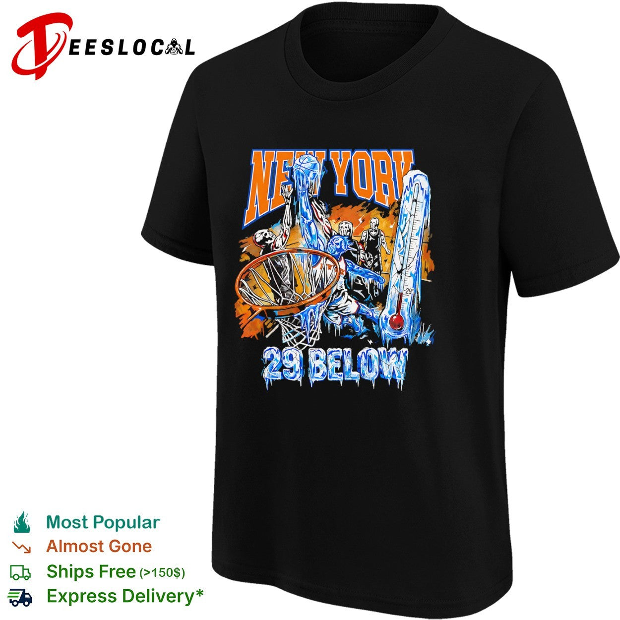 New York Knicks 29 Below Basketball shirt