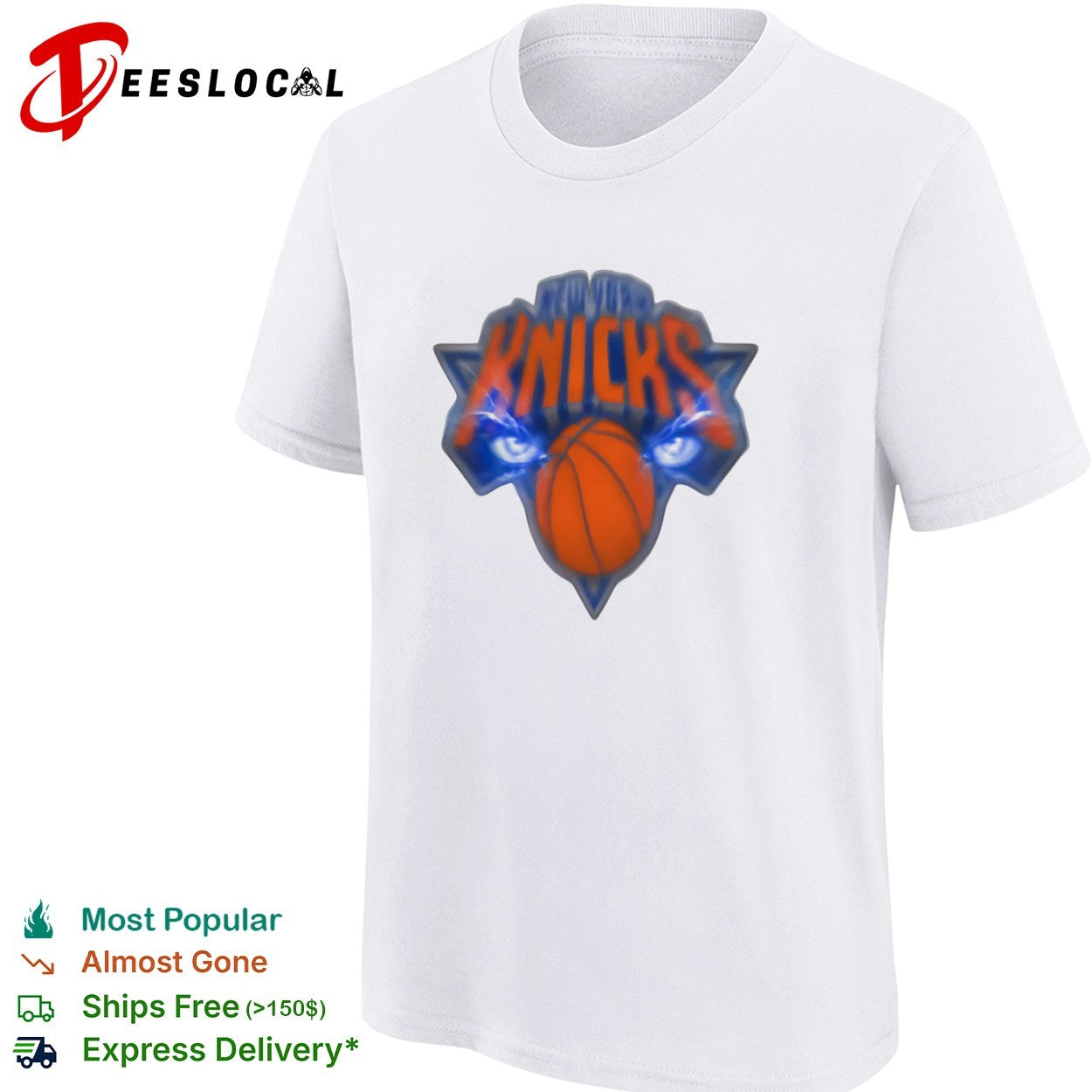 New York Knicks Basketball Eyes Lightning Storm shirt