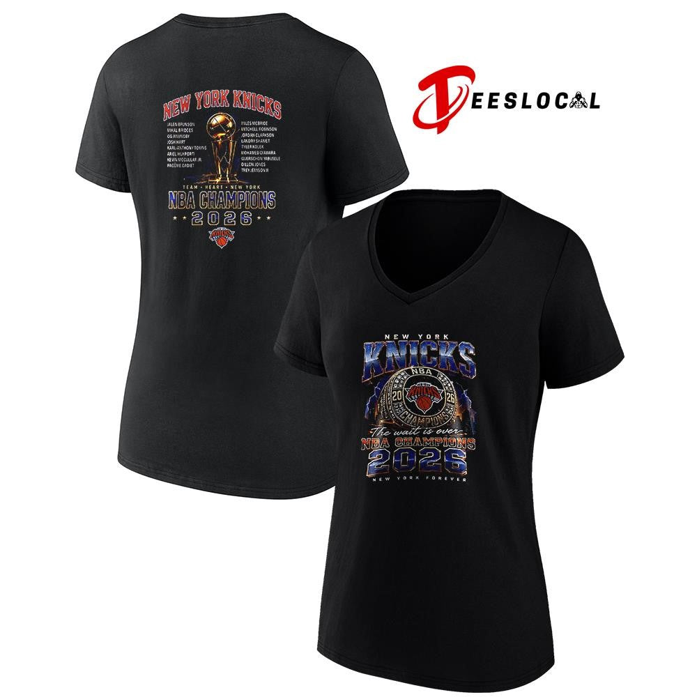 New York Knicks NBA Finals champions rings the wait is over graphic shirt