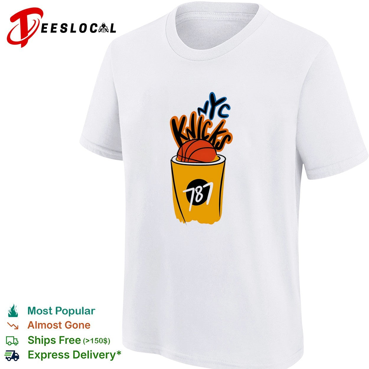 New York Knicks NYC Graffiti 787 Trash Can Basketball shirt