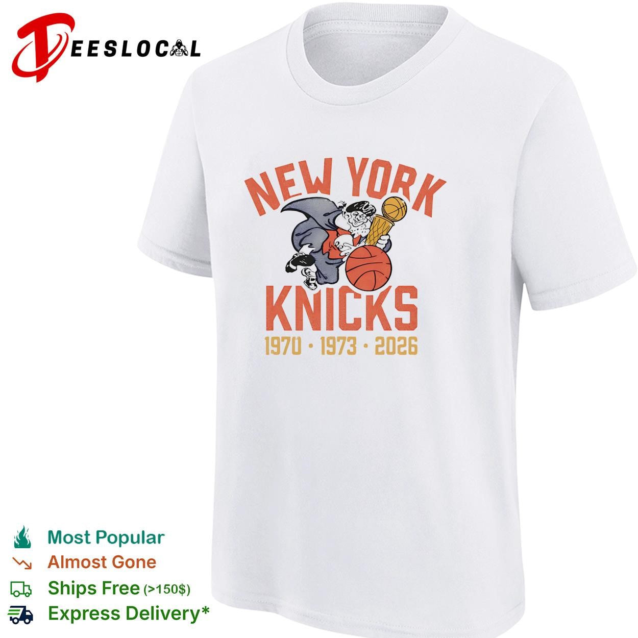 New York Knicks vintage wizard king trophy poster shirt