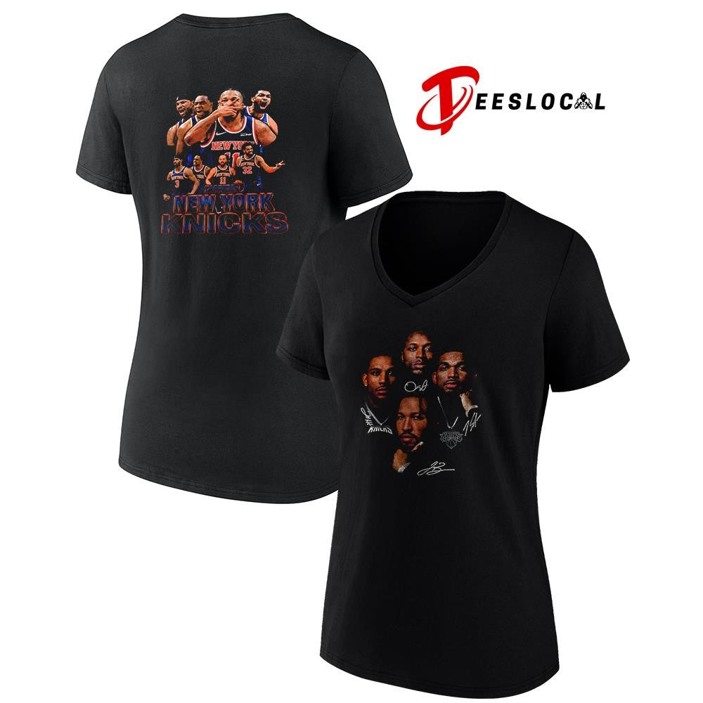 New York Knicks world champs tappedin legends graphic signatures shirt