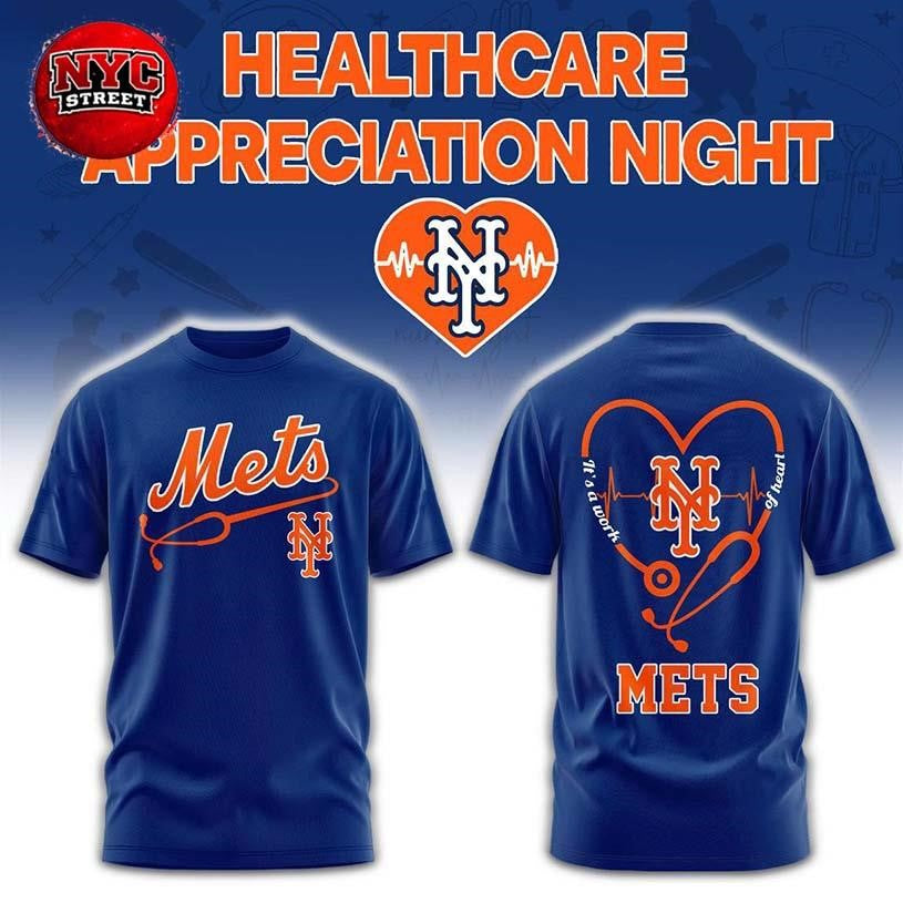 New York Mets x Healthcare Appreciation Night 2026 Celebration Two Sided Shirt