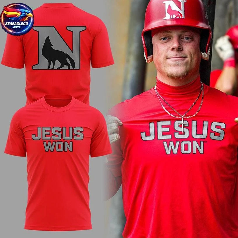 Newberry Wolves The Scarlet And The Gray 2026 Jesus Won Two Sided Shirt