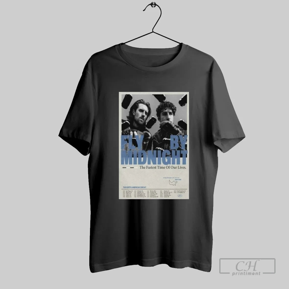 North American Tour 2025 Fly By Midnight - clothing by TeeHivey.com