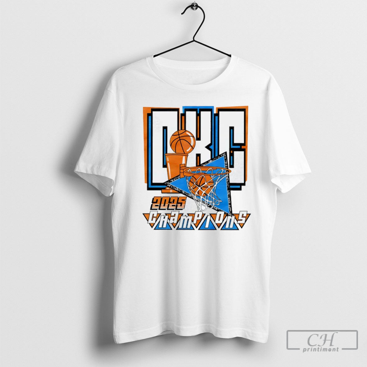 Okc Champions 2025 Trophy Triangles T Shirts