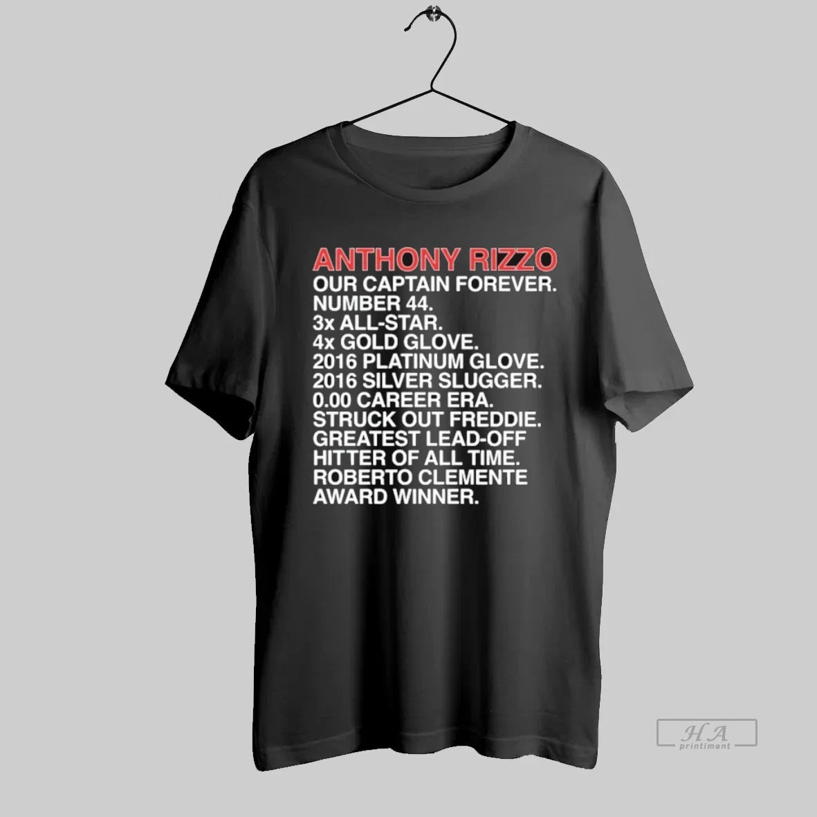 Official Anthony Rizzo Our Captain Forever Accomplishments - clothing by TeeHivey.com