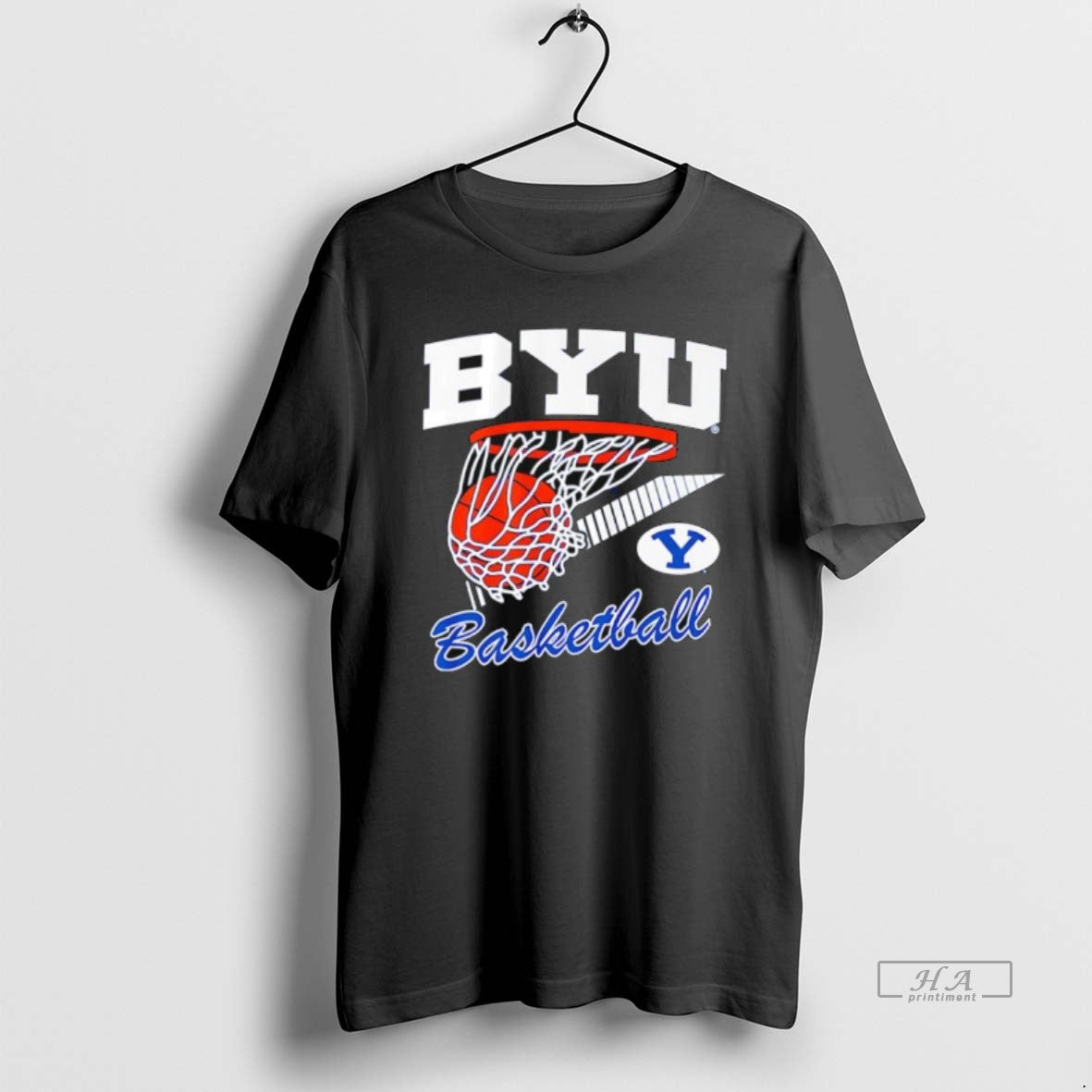 Official Byu Basketball Retro Swish - clothing by TeeHivey.com