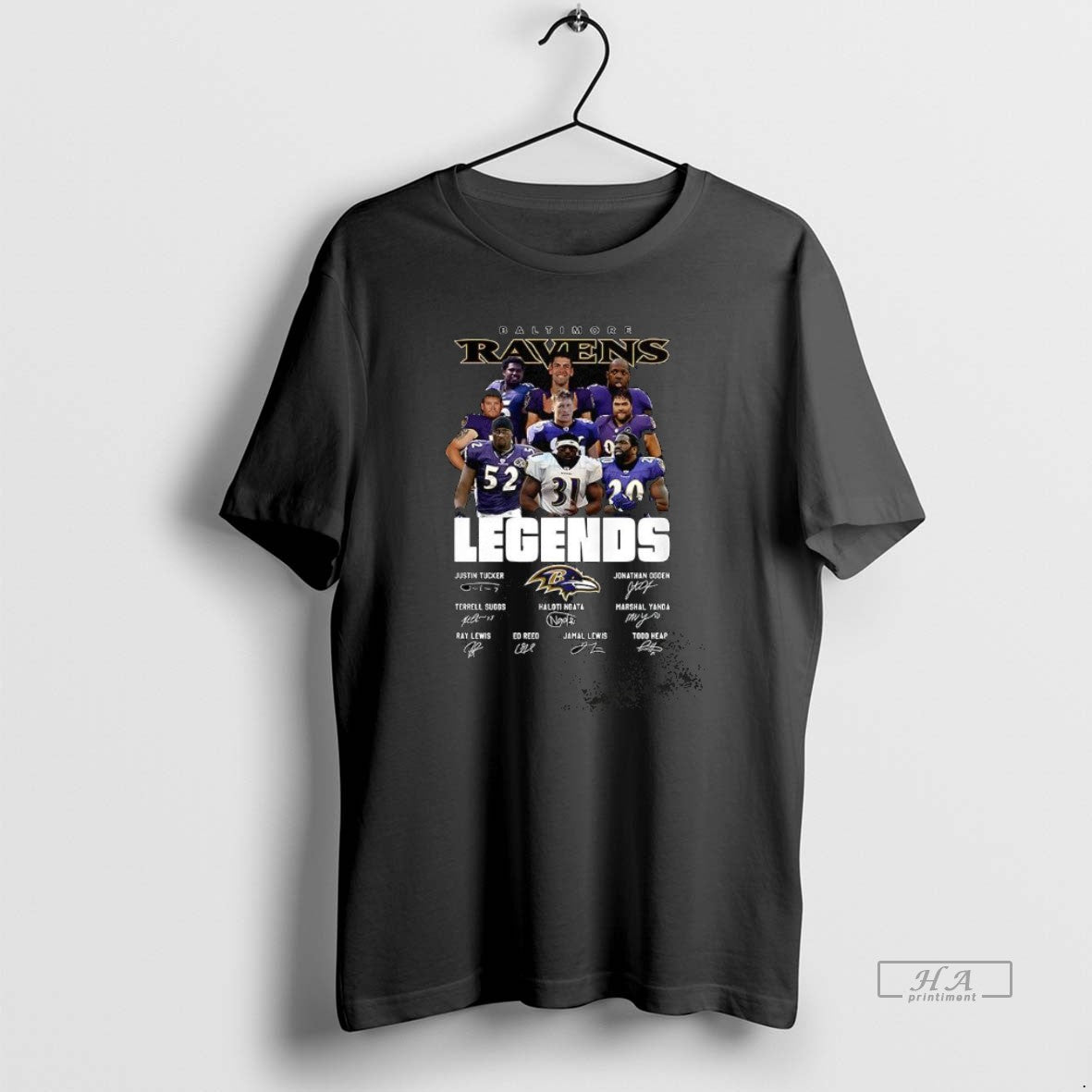 Official Baltimore Ravens Legends Vintage Signature - clothing by TeeHivey.com