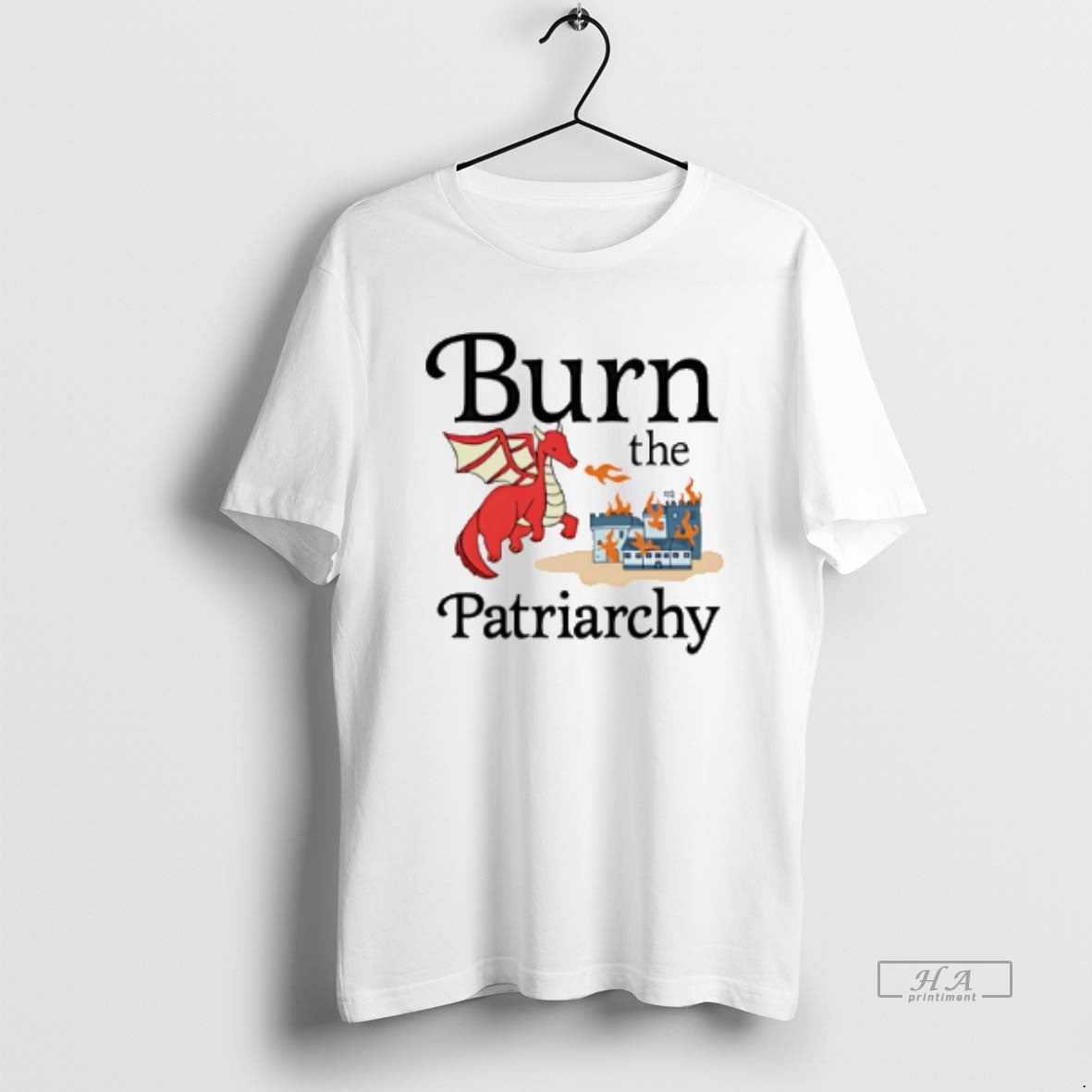Official Burn The Patriarchy Fire Breathing Dinosaurs - clothing by TeeHivey.com