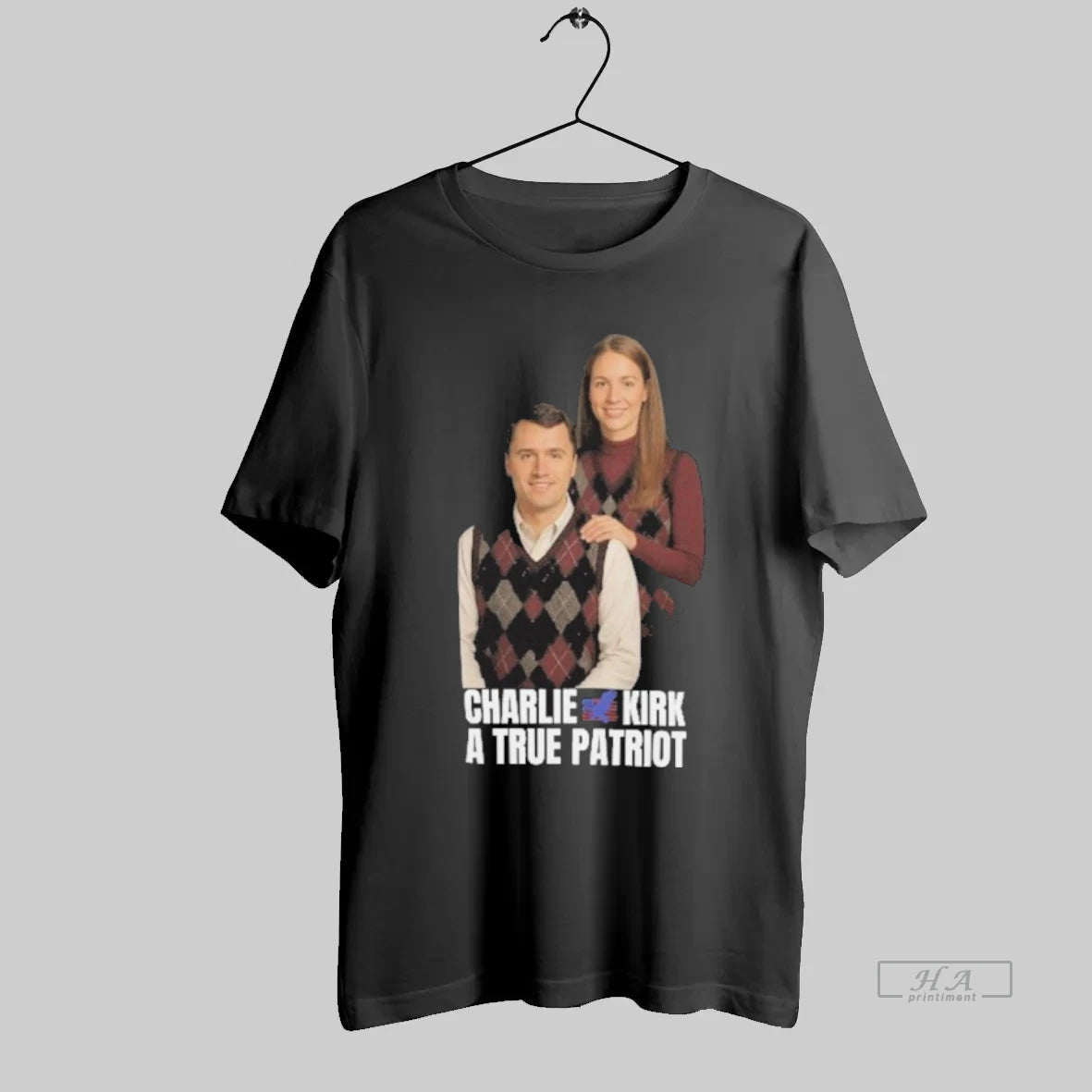 Official Charlie Kirk And His Wife Erika Lane Frantzve A True Patrio - clothing by TeeHivey.com