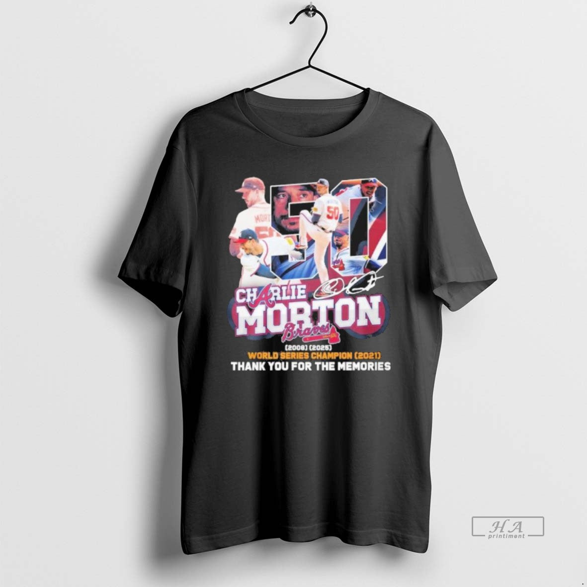 Official Charlie Morton World Series Champions 2021 Thank You For The Memories - clothing by TeeHivey.com