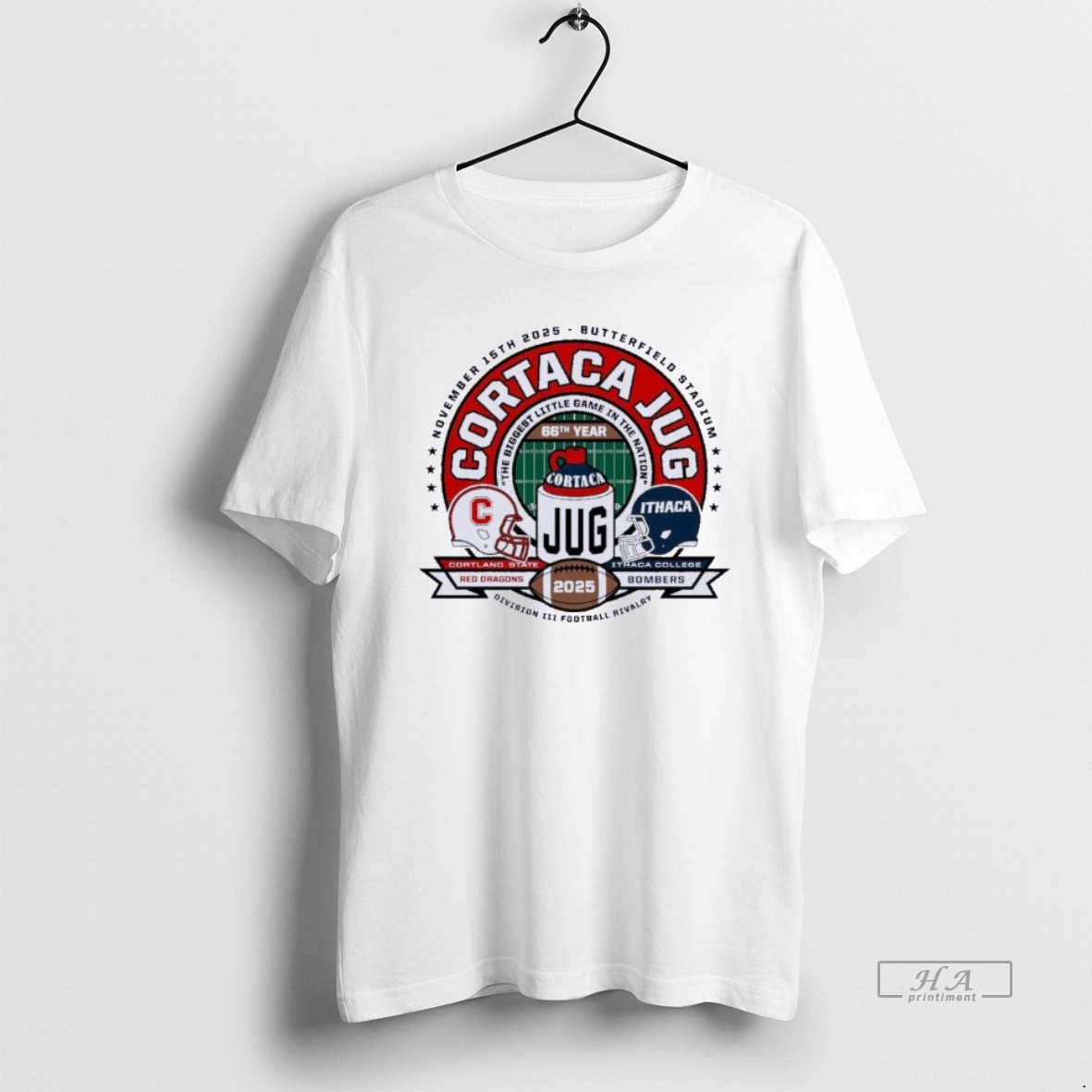 Official Cortland State Vs Ithaca 2025 Cortaca Jug Diii Football Rivalry - clothing by TeeHivey.com