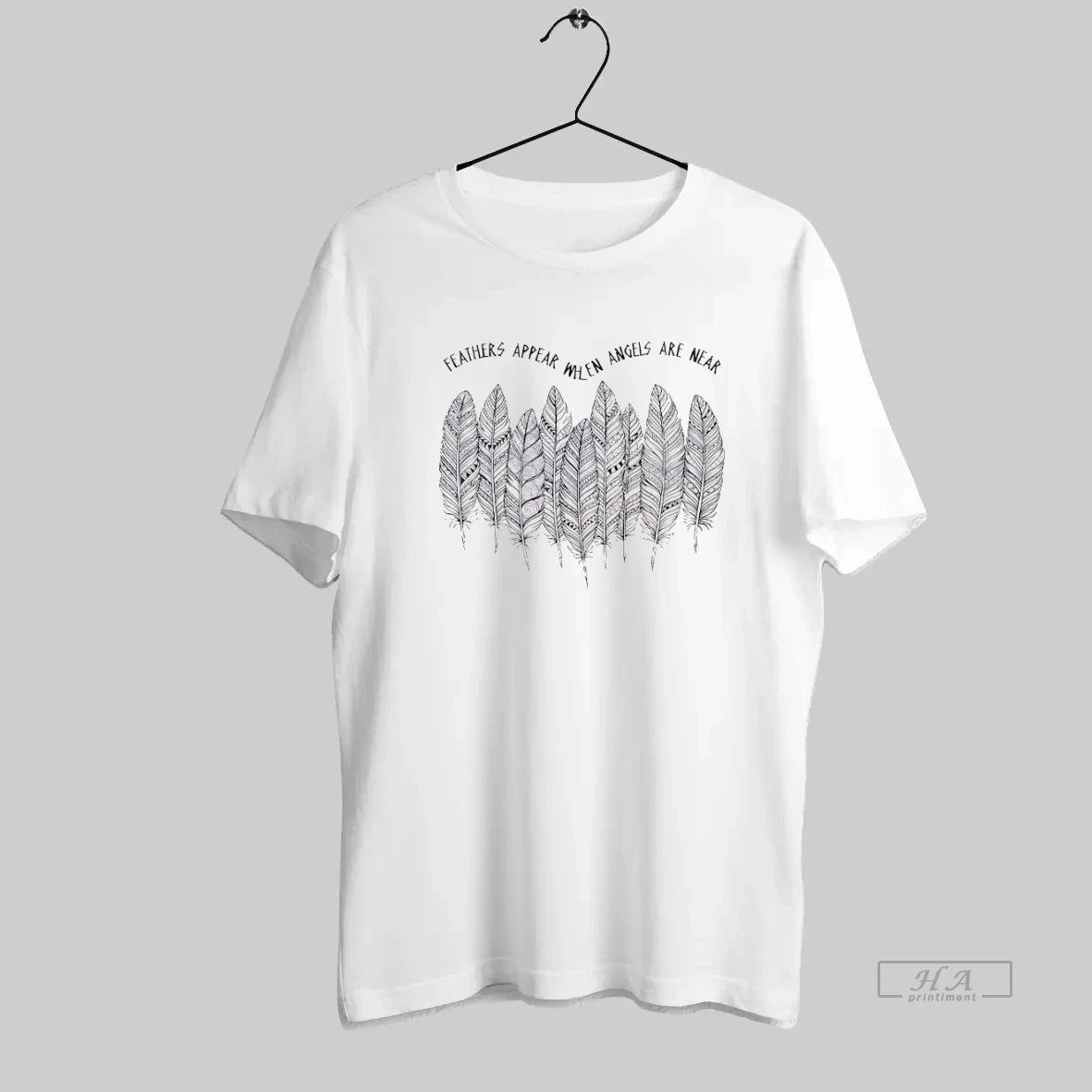 Official Feathers Appear When Angels Are Near - clothing by TeeHivey.com