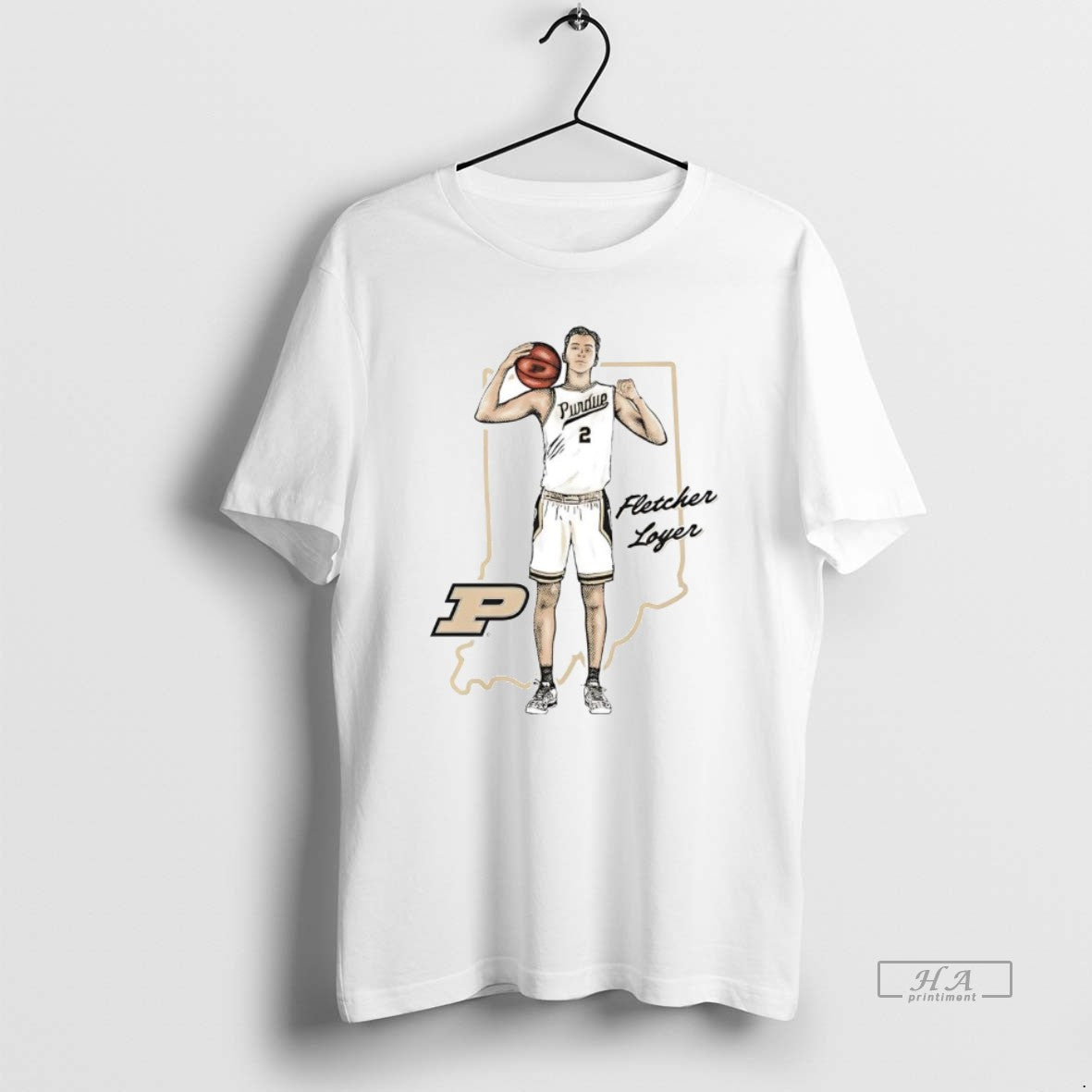 Official Fletcher Loyer Illustrated Purdue Boilermakers - clothing by TeeHivey.com