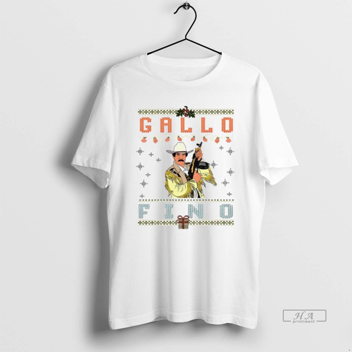 Official Gallo Fino Mexican Cowboy Mexican Corrido Merry Christmas - clothing by TeeHivey.com