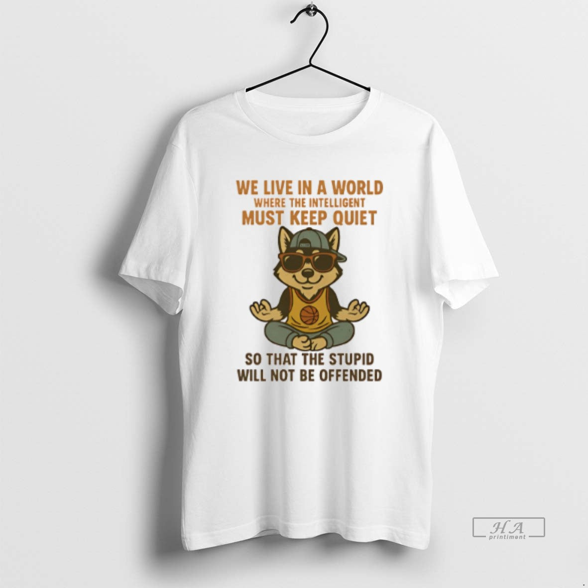 Official Husky We Live In A World Where The Intelligent Must Keep Quiet - clothing by TeeHivey.com