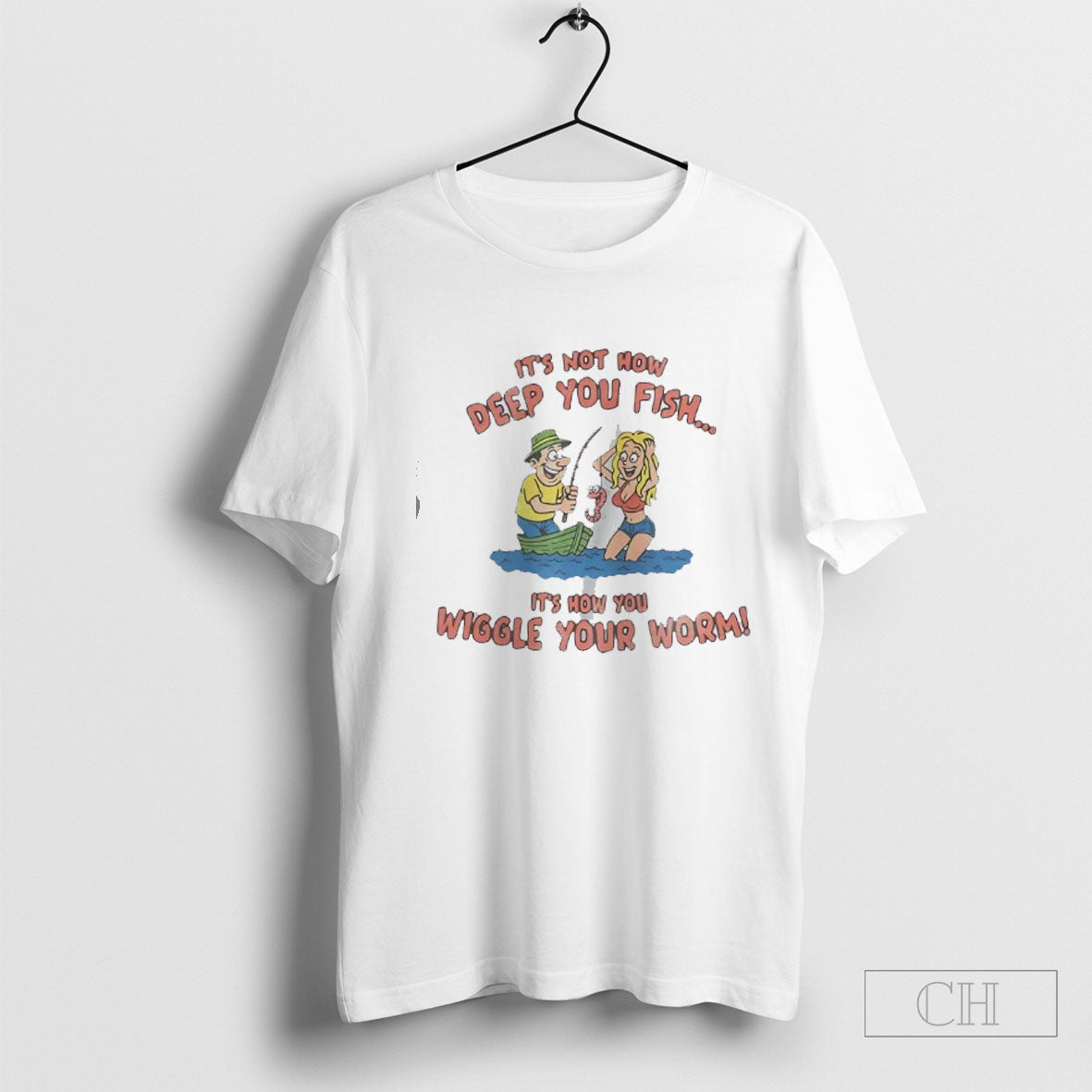 Official Its Not How Deep You Fish Its How You Wiggle Your Worm Sweater Tee