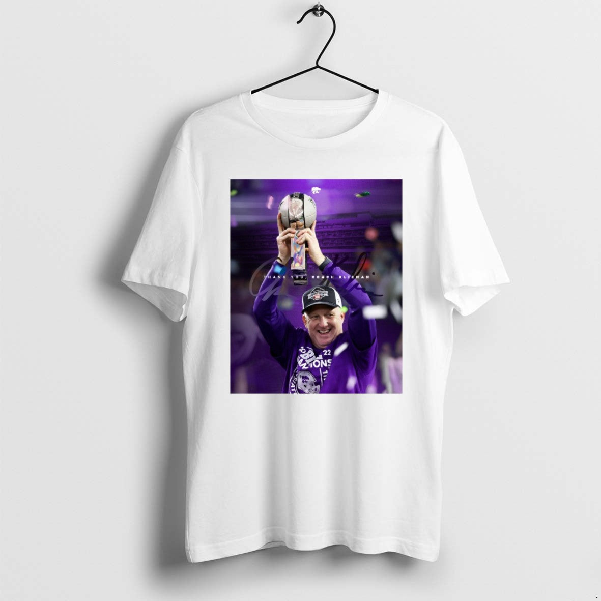 Official Kansas State Wildcats Thank You Head Football Coach Chris Klieman Signature - clothing by TeeHivey.com