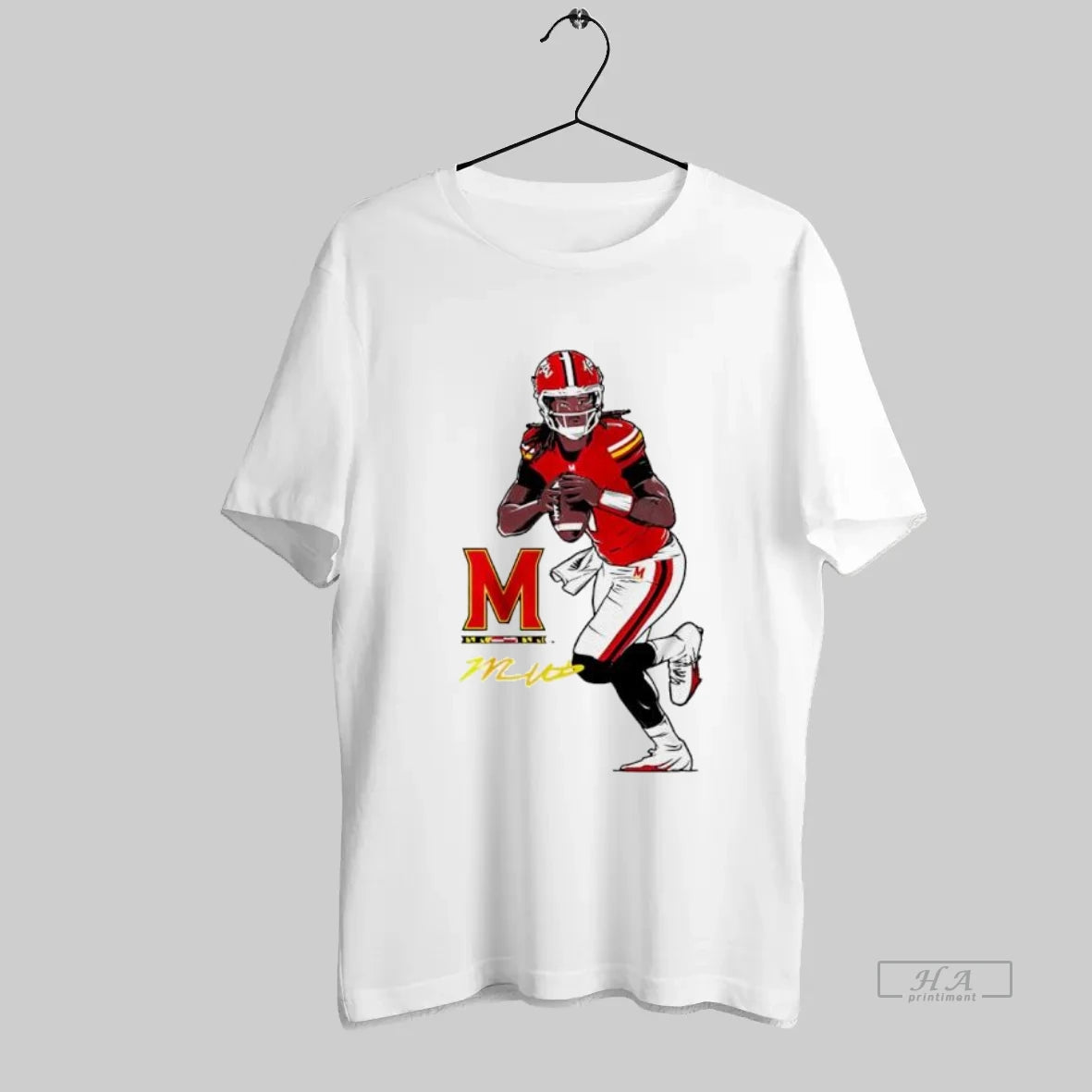 Official Malik Washington Superstar Pose Maryland Football Signature - clothing by TeeHivey.com