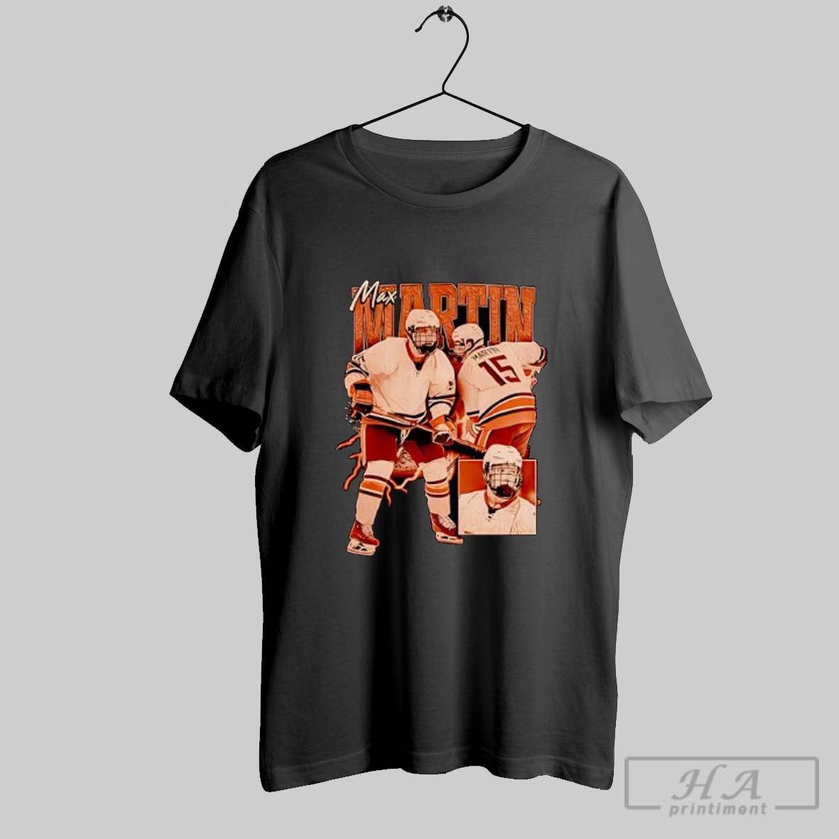 Official Max Martin Hockey Player Vintage Style Athlete Posters Black - clothing by TeeHivey.com