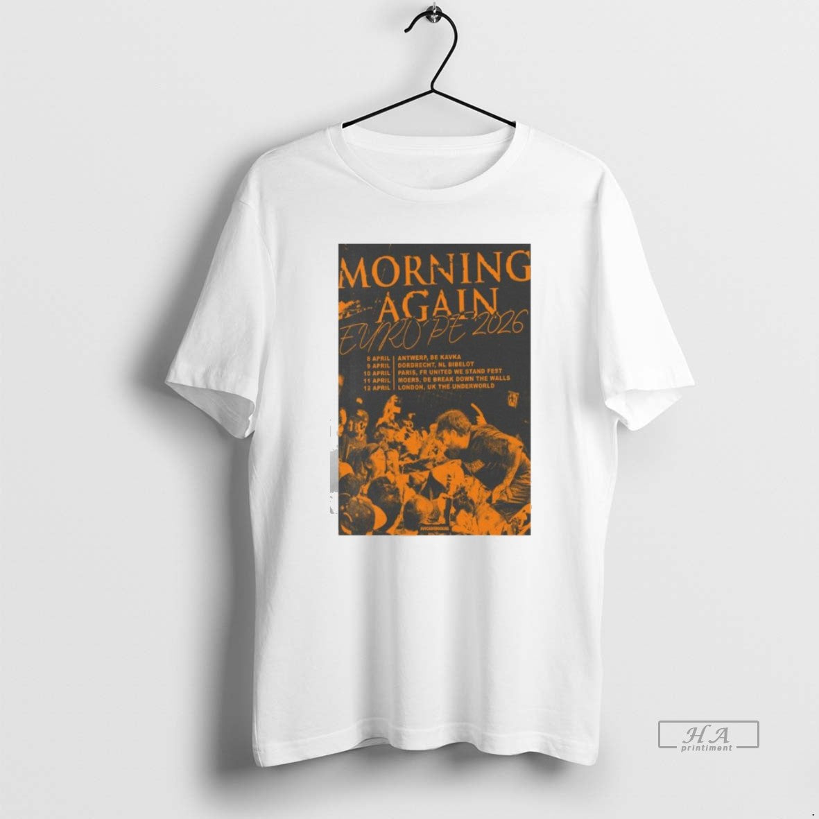Official Morning Again Europe Tour April 2026 - clothing by TeeHivey.com