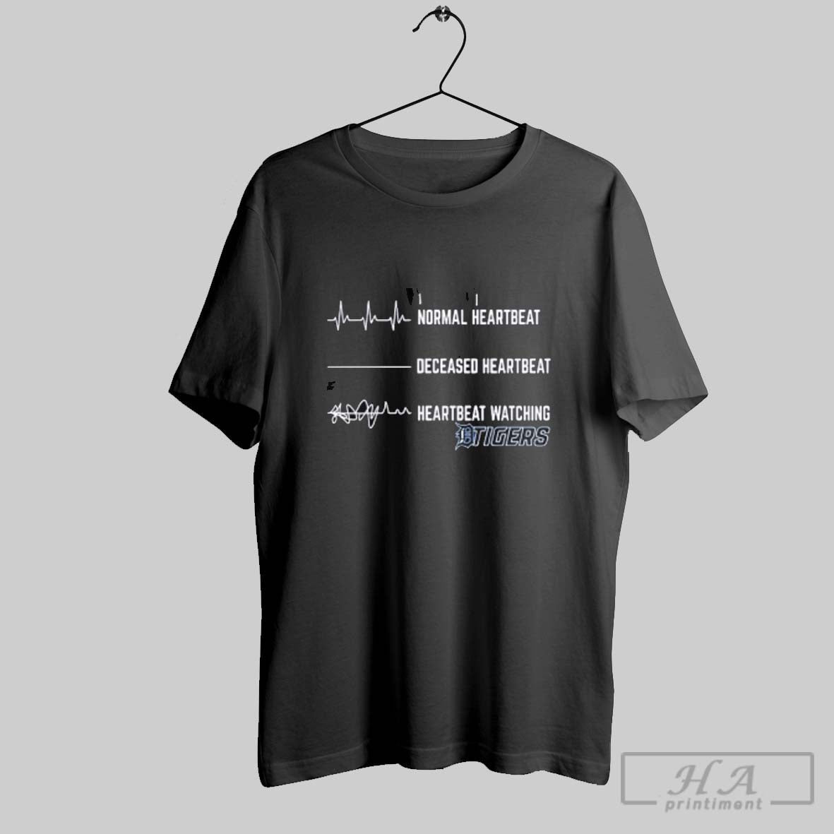 Official Normal Heartbeat Deceased Heartbeat Heartbeat Watching Tigers - clothing by TeeHivey.com