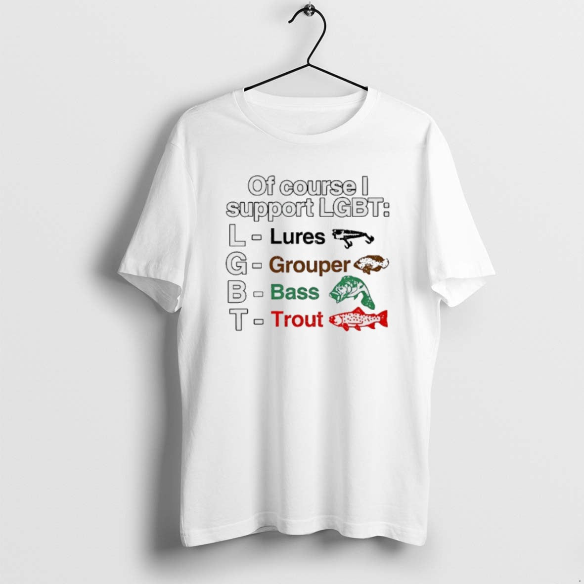 Official Of Course I Support Lgbt Lures Grouper Bass Trout Fish - clothing by TeeHivey.com