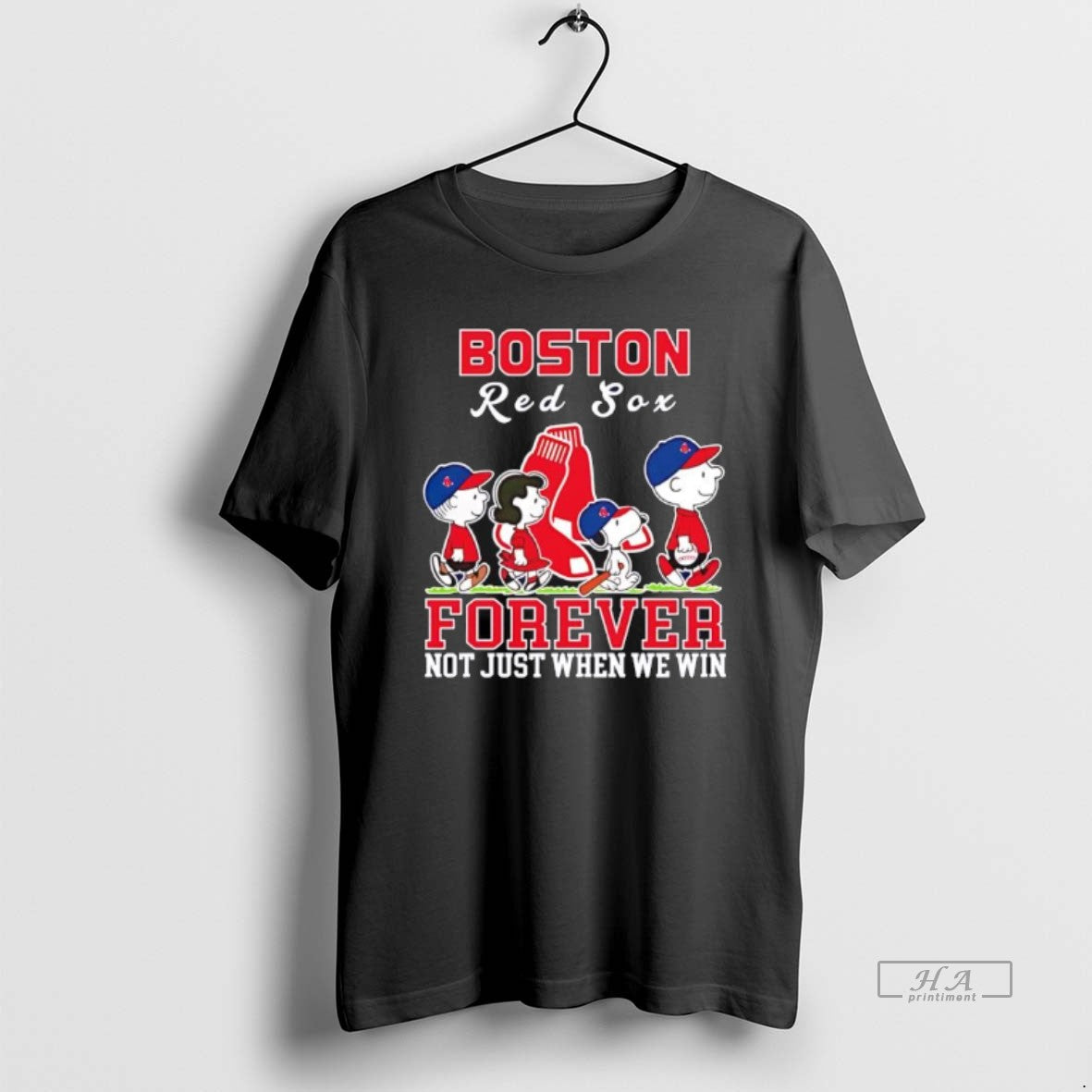 Official Peanuts Boston Red Sox Forever Not Just When We Win Graphic - clothing by TeeHivey.com