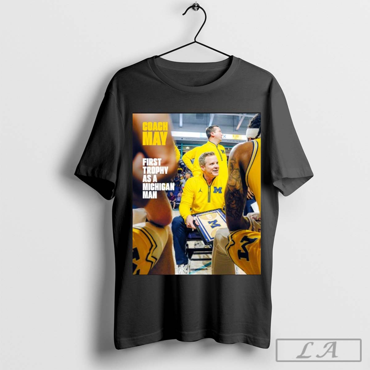 Poster Coach Dusty May Michigan Wolverines First Trophy As A Michigan Man Ncaa 2024 - clothing by TeeHivey.com