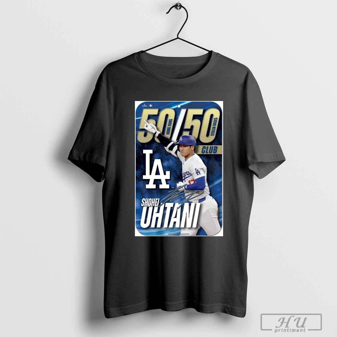 Poster Los Angeles Dodgers Mlb 2024 Shohei Ohtani 50 50 Club Signature - clothing by TeeHivey.com