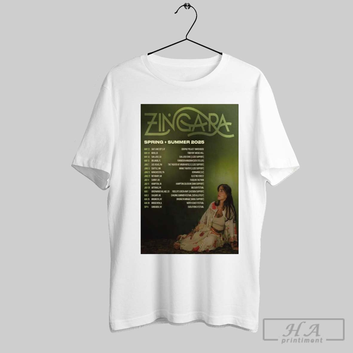 Official Poster Zingara Spring Summer Tour 2025 - clothing by TeeHivey.com