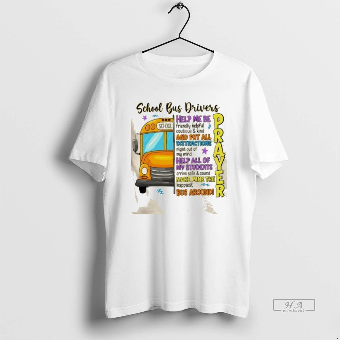 Official School Bus Drivers Prayer - clothing by TeeHivey.com