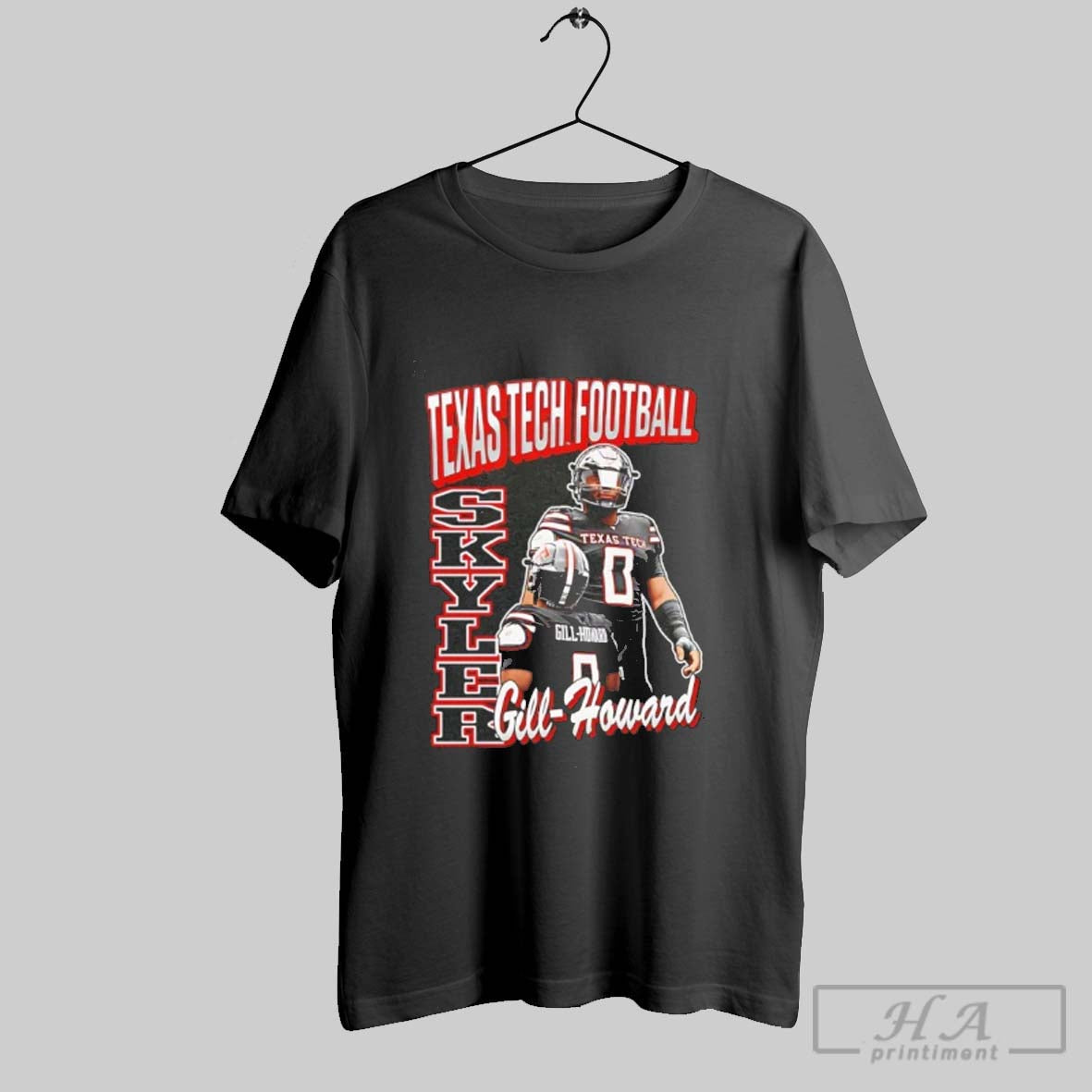 Official Skyler Gill Howard Texas Tech Red Raiders Vintage