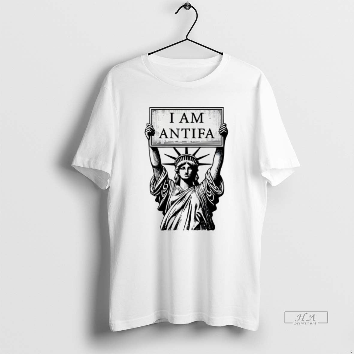 Official Statue Of Liberty I Am Antifa - clothing by TeeHivey.com