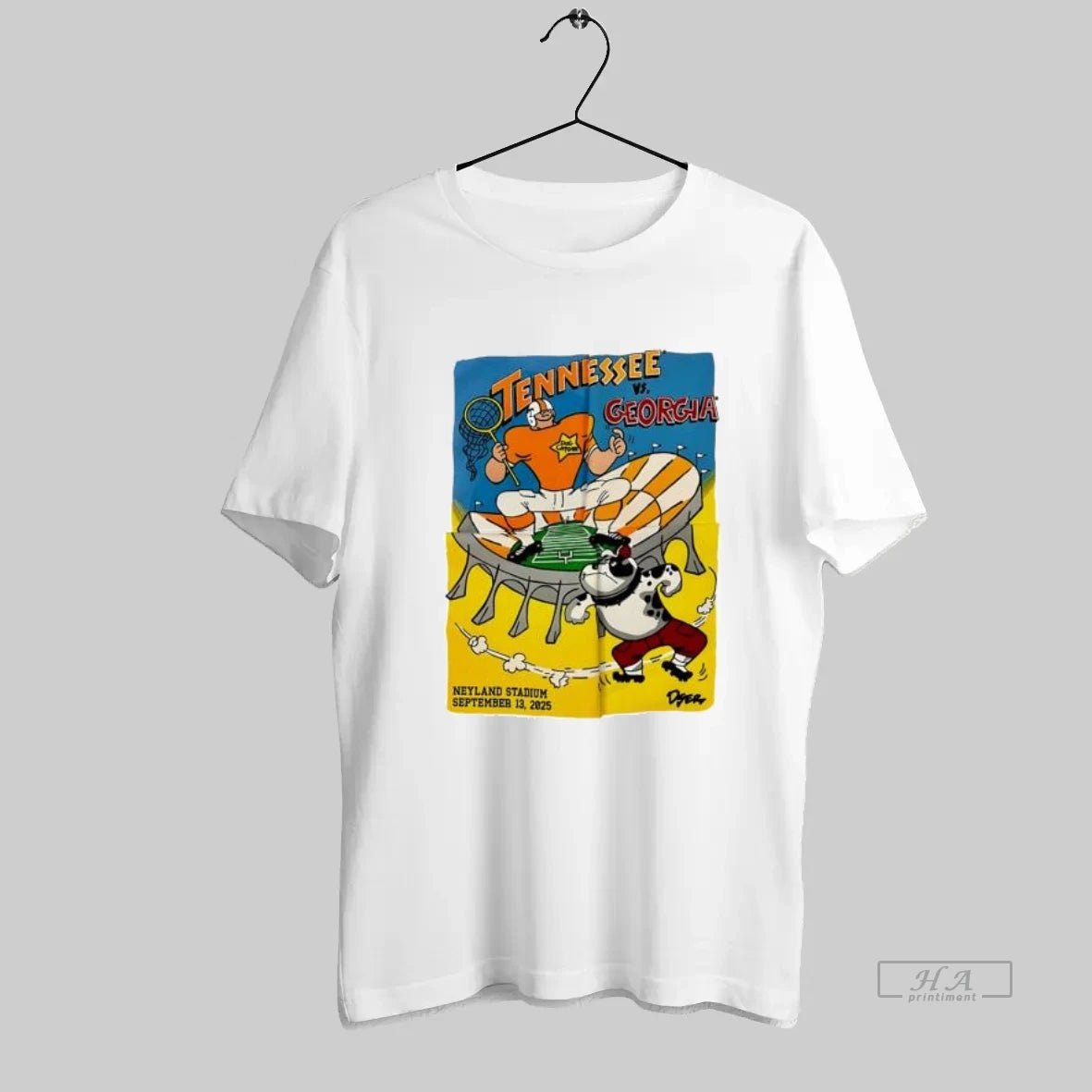 Official Tennessee Vs Georgia Neyland Stadium Dog Catcher Cartoon - clothing by TeeHivey.com