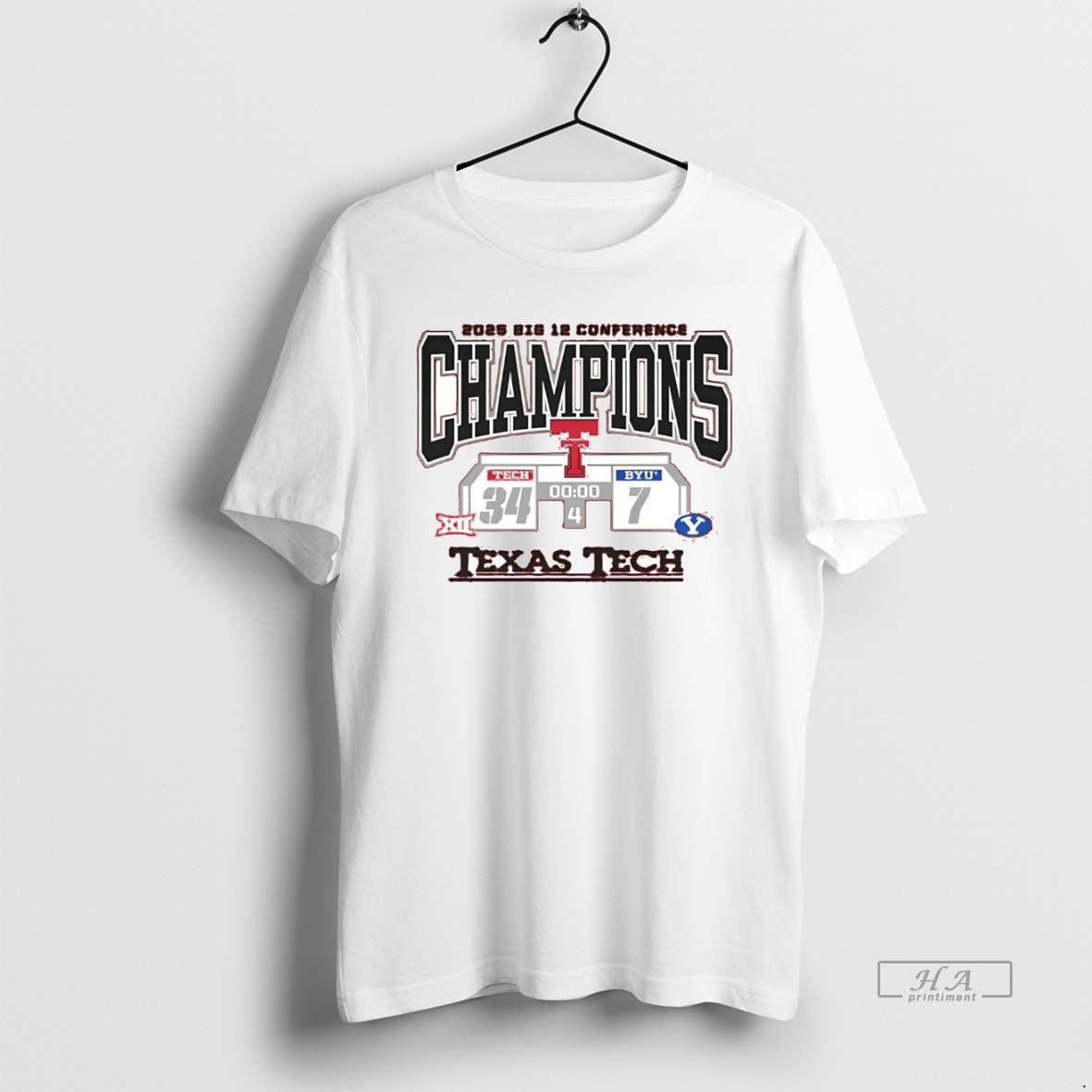 Official Texas Tech Red Raiders Vs Byu Cougars Big 12 Conference Champions Score 2025 - clothing by TeeHivey.com