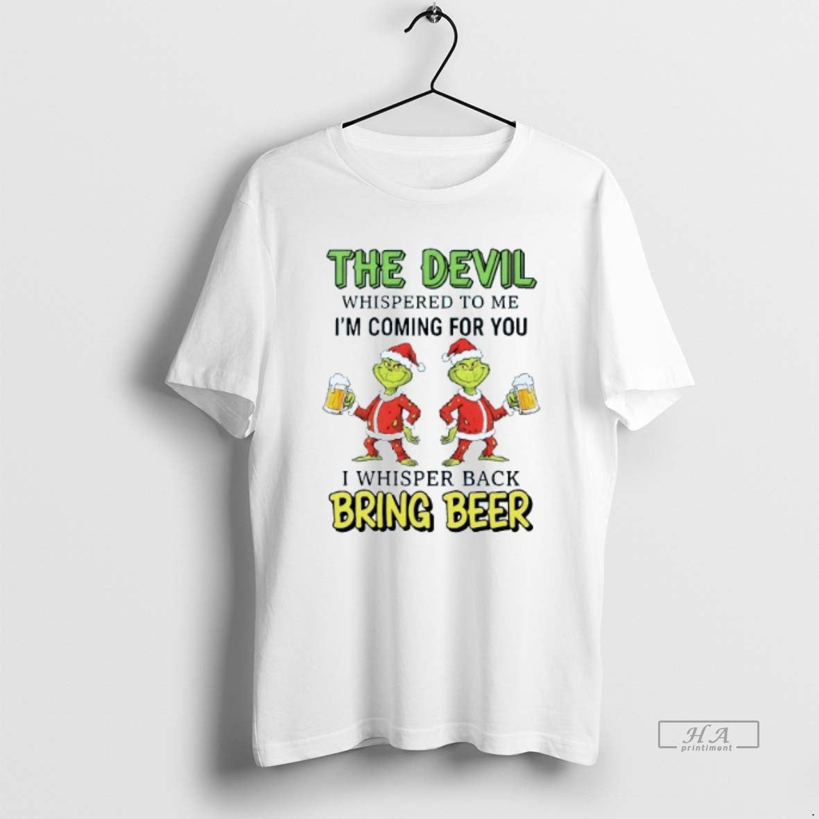 Official The Devil Whispered To Me Im Coming For You I Whisper Back Bring Beer - clothing by TeeHivey.com